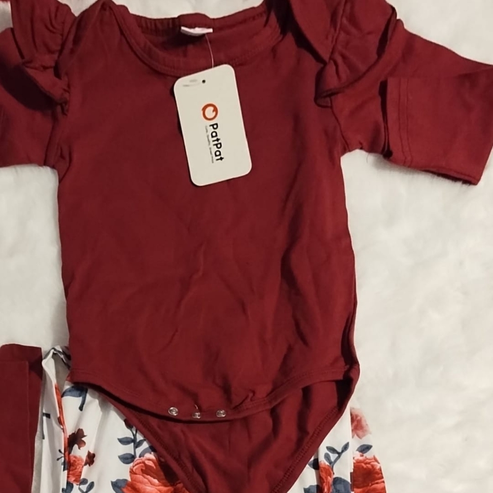 Kids One Piece - Red Floral Design